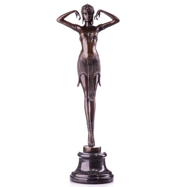 Táncosnő - bronz szobor képe